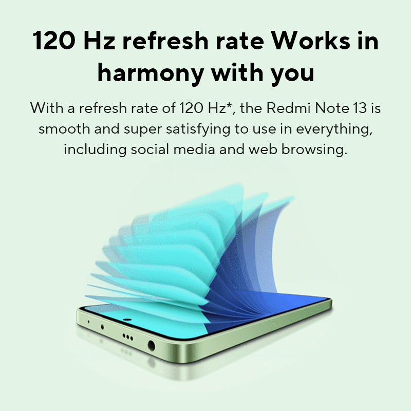 Xiaomi-Smartphone Redmi Note 13, version globale, triple caméra 108MP, écran AMOLED 120Hz, Snapdragon 685, charge rapide 33W, 4G