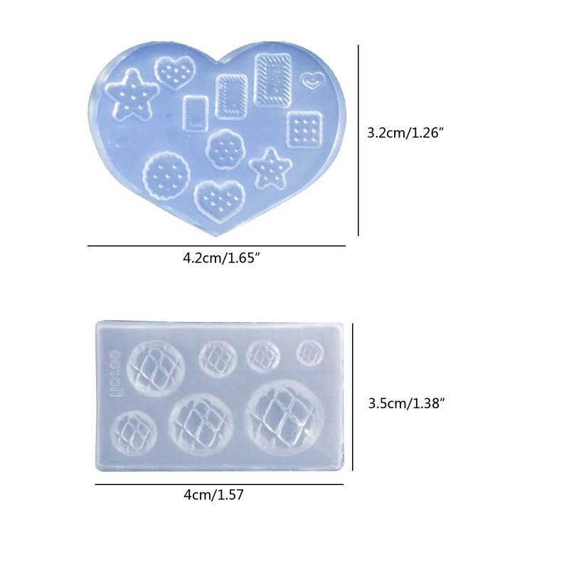 Molde de resina epoxi para repostería, herramienta de fundición artesanal para repostería, Mini postre de comida, molde de silicona para pasteles, dulces y Chocolate