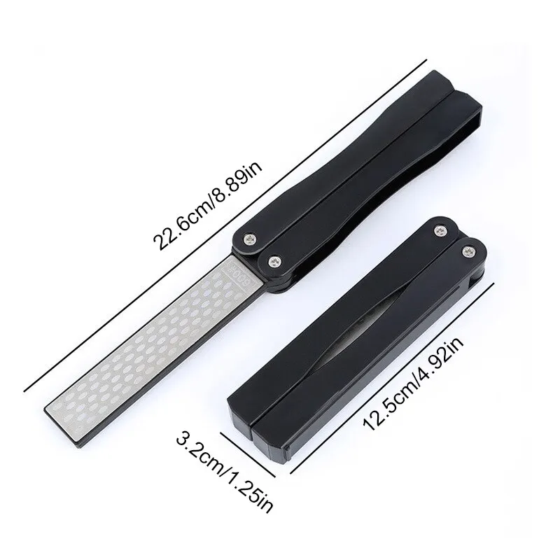 1 PC แบบพกพา DOUBLE SIDE Grindstone Professional KITCHEN Sharpener สําหรับพับมีด Sharpening Stone Sharpener เพชร