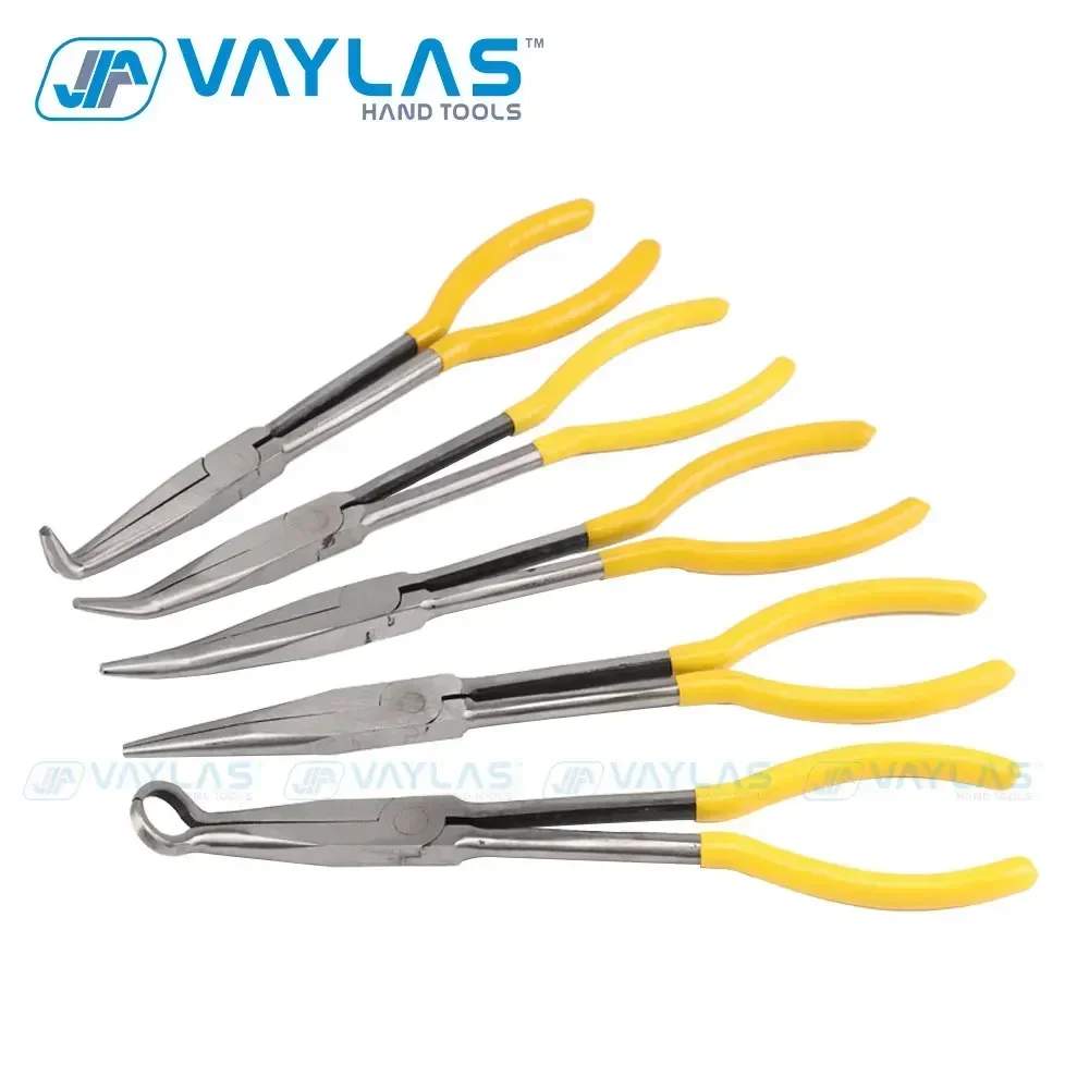 11 Inch Thẳng Đầu 25 45 90 Độ Uốn Cong O Hình Kim Chỉ Đa Năng Mũi Kìm Cơ Học Dụng Cụ Cầm Tay