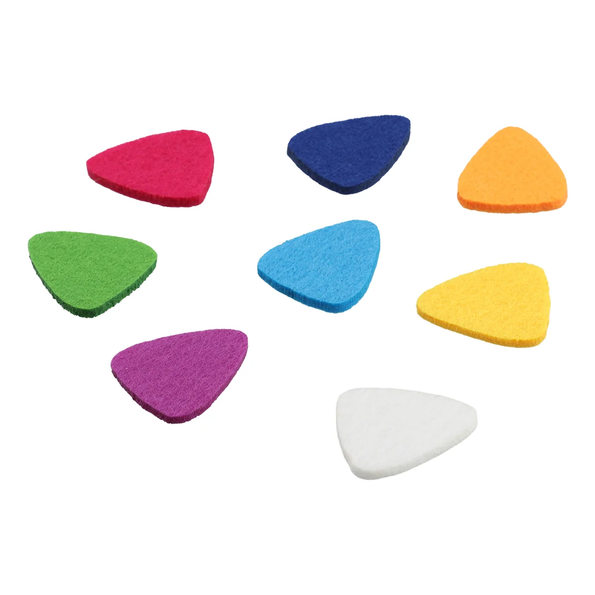 Palhetas de ukulele palhetas/palhetas de feltro para ukulele e guitarra, 8 peças palhetas de guitarra, multicoloridas