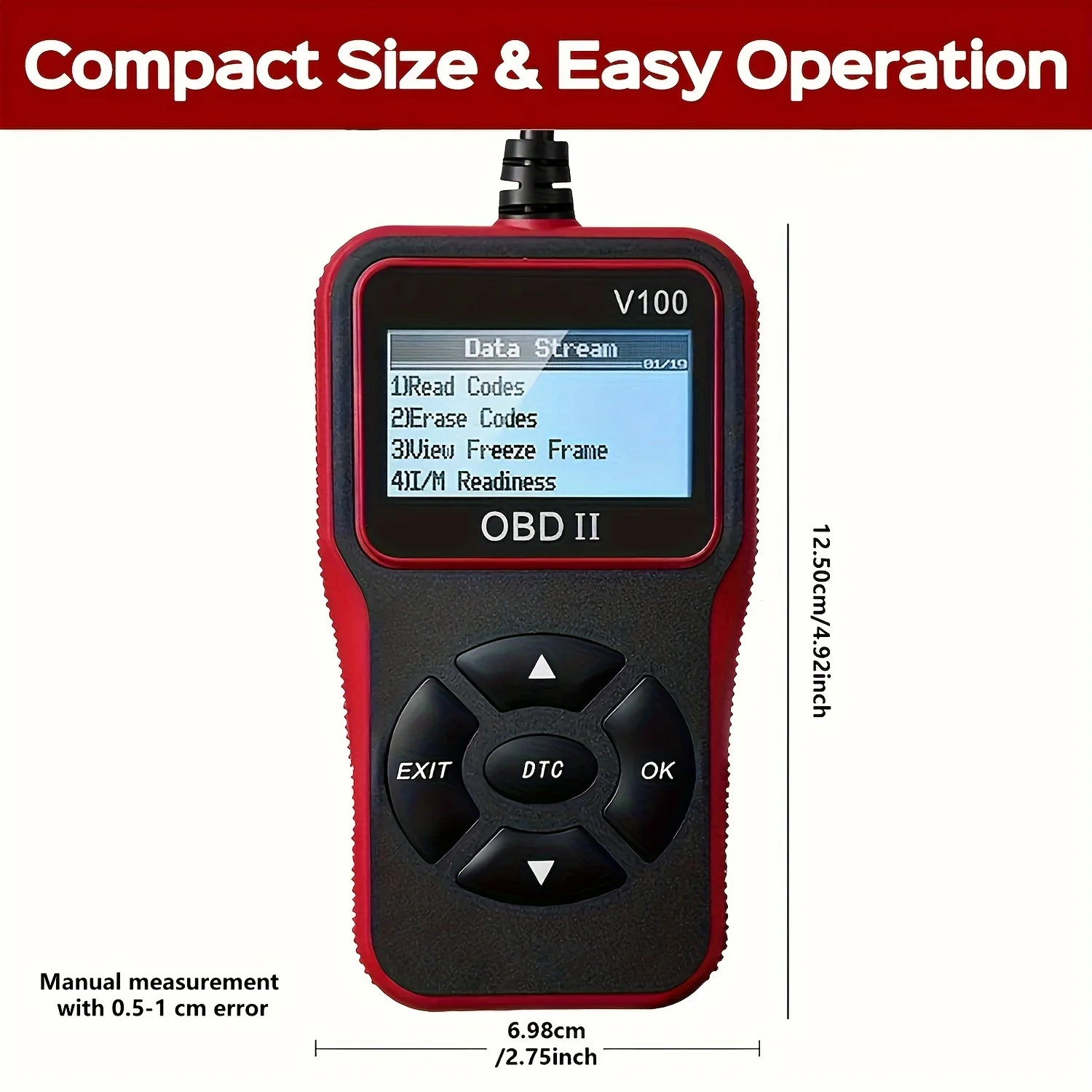 Auto Obdii Diagnostische Scanner Code Reader Motor Fout Code Reader Scanner Kan Scan Tool Diagnose Voor Alle Obd II Protocol Auto's