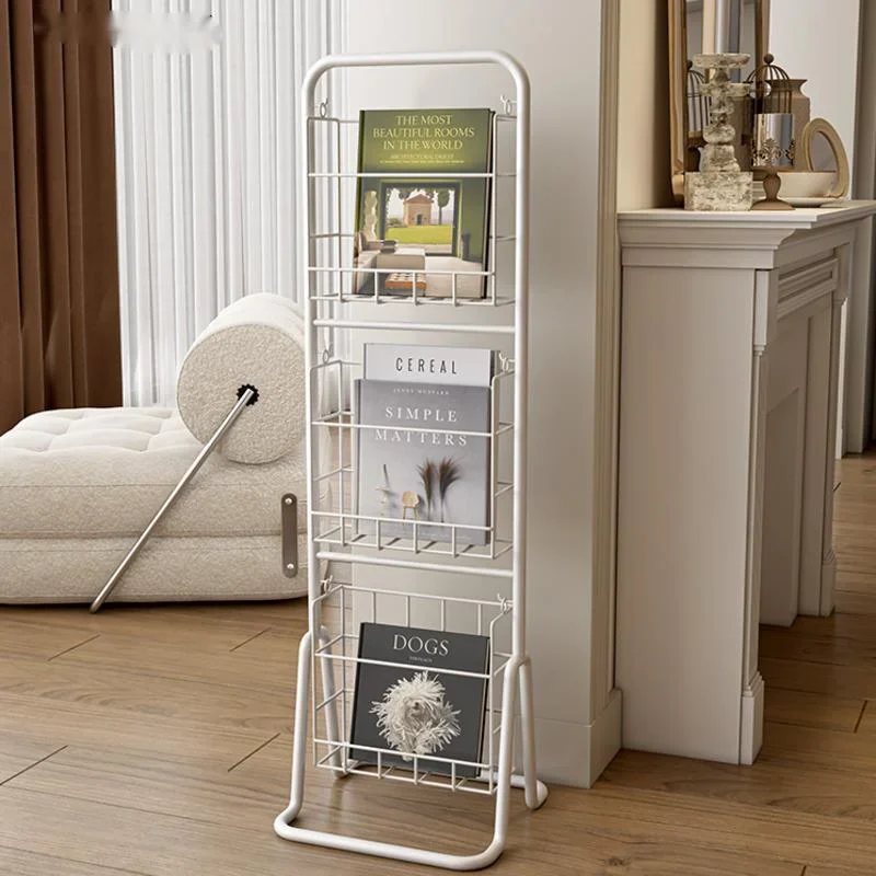 เว็บคนดังผู้ถือนิตยสารยุคกลาง: Landing Ins Wind Multi-layer Mobile Display Shelf Office Storage Organizer