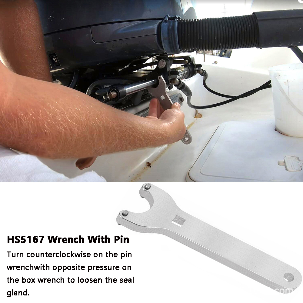 Front Mount Boat Hydraulic Steering Cylinder Seal Kit For Seastar With Wrench