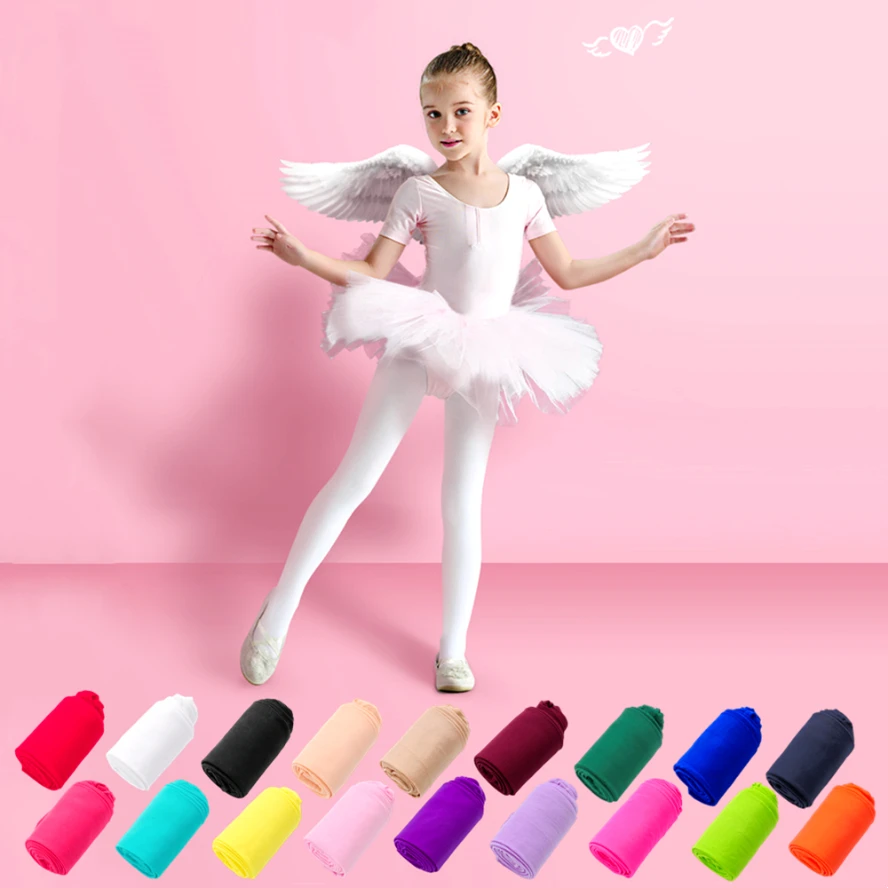 Student Kids Candy Solid Color Pantyhose Ballet Dance Tights Children Girls Velvet Stockings Sock Pants For Baby Girl Leggings