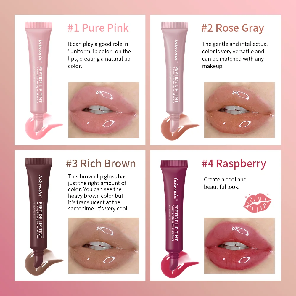 Espelho Lip Glaze Hidratar Jelly, Óleo de Enriquecimento Labial, Água Duradoura, Vidro Leve, Remover Linha, Soro de Proteção, 10ml