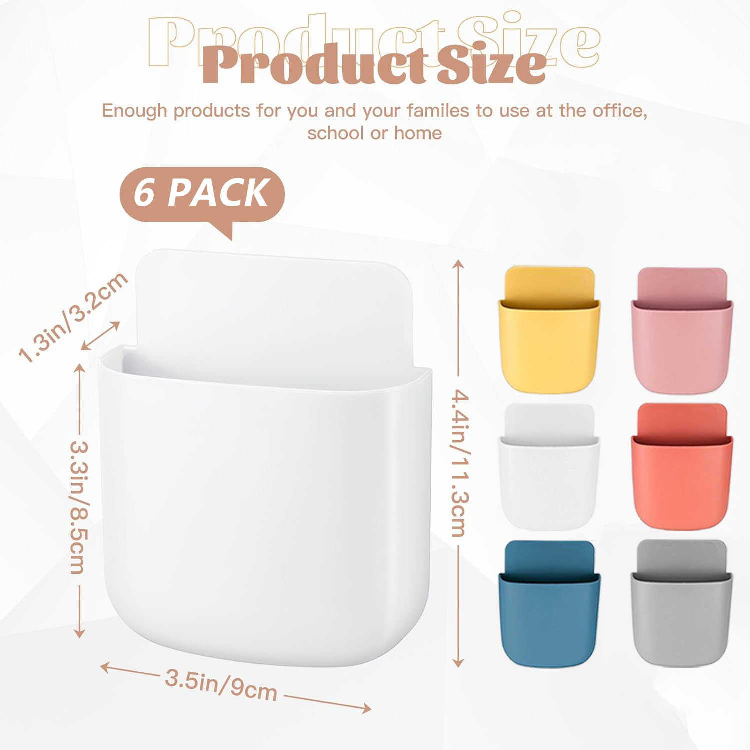 Wall Mounted Storage Box Mobile Phone Plug Holder Stand Rack Remote Control Storage Organizer Case For Air Conditioner TV