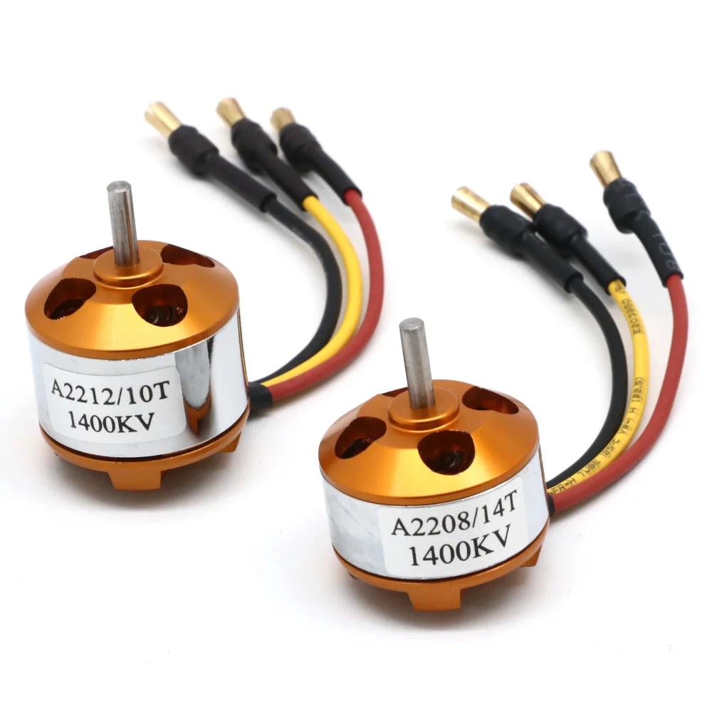 Moteur sans balais A2212 A2208 930KV 1000KV 1400KV 2200KV 2700KV pour avion RC, moteur multi-copter sans balais