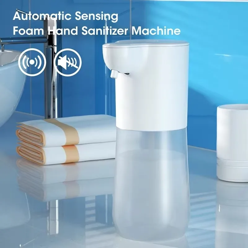 350ML Touchless Flüssigseifenspender Schaum USB Aufladbare Schaum Handwaschmaschine Maschine Badezimmer Smart Infrarot SensorSoapDispenser