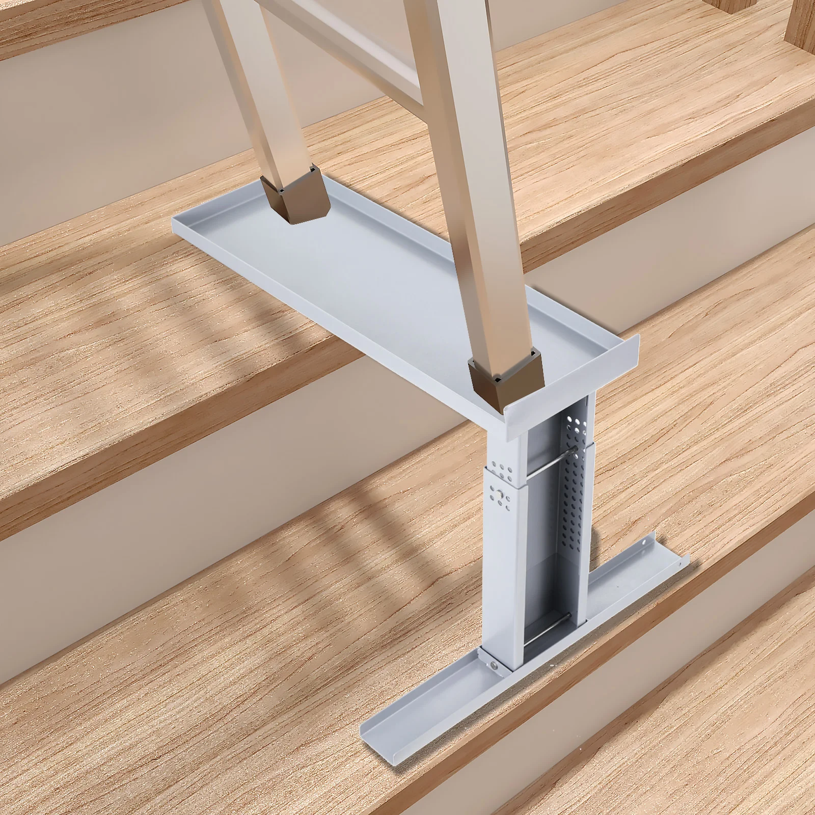 Ladder Support Stand Foldable Design Corrosion Resistance Non Slip Folding Ladder Extender For Indoor Outdoor 2 Foot Ladders