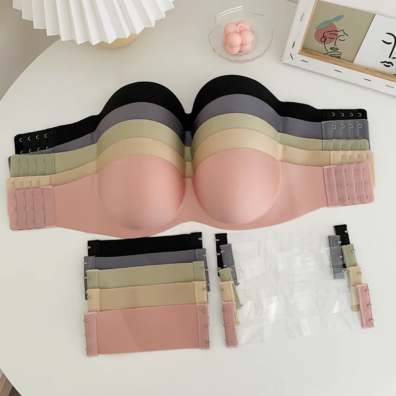 1 pçs sutiãs invisíveis lingerie para feminino fechamento frontal sexy push up sutiã feminino sutiã sem alças sem costura bralette