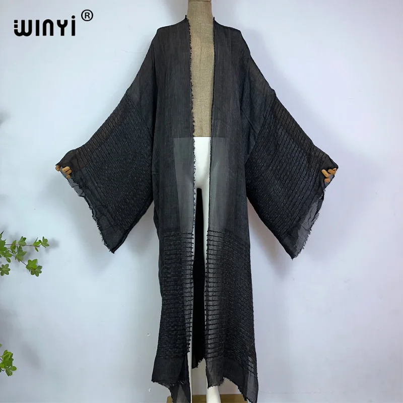 WINYI 高品質快適な女性ソフトカーディガンルーズドレスパーティー自由奔放に生きるマキシビーチホリデー水泳カバーアップアフリカ着物