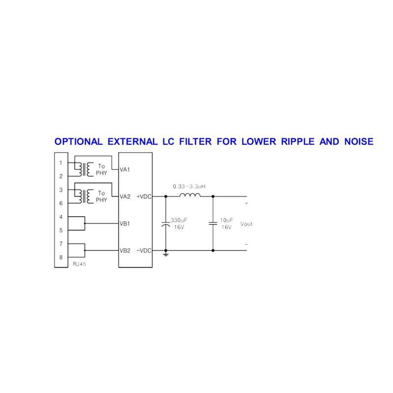 100m,1000m,poe 802.3af,dp1435,5v 2.4a,ieee802.3afをサポートする静電容量付き黒poeモジュール