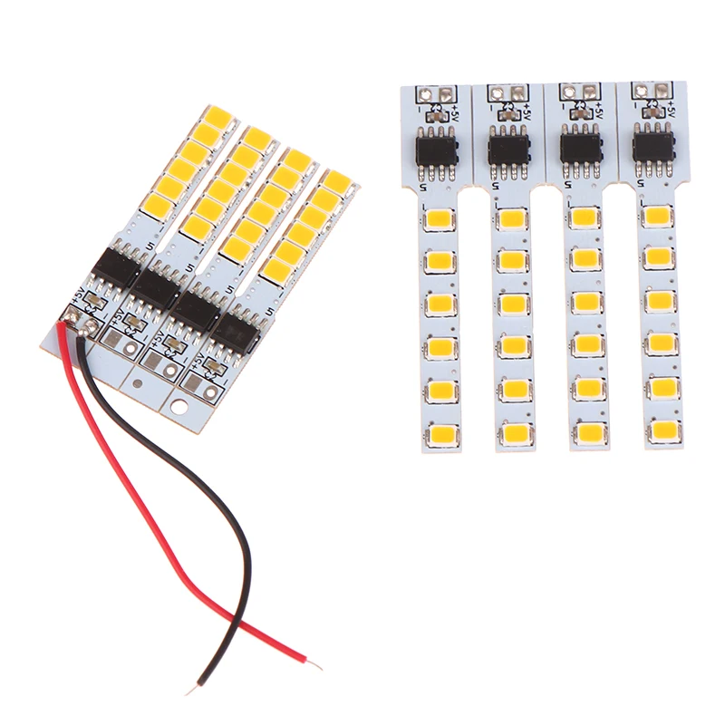 LEDフラッシュキャンドルダイオードライト、イミテーションランプボード、PCB装飾、電球アクセサリー、DIY、5個
