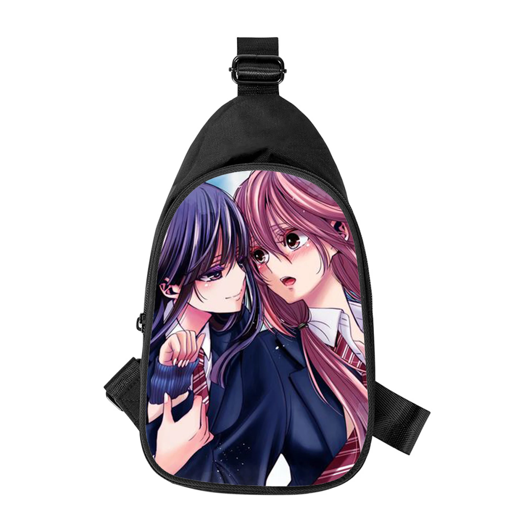 Anime lesbian Citrus 3D Print New Men Cross Chest Bag Diagonally Women Shoulder Bag Husband School Waist Pack Male chest pack