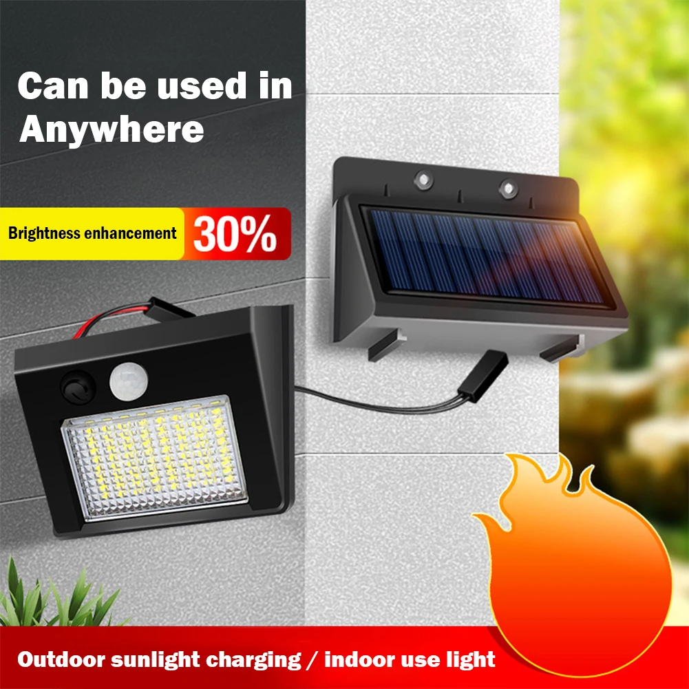 Foco de jardín para exteriores, luces solares de pared impermeables IP65, valla de larga resistencia, iluminación de calle, 32LED/48LED, 1200mAh