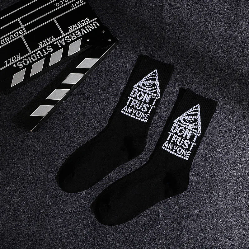 1 par de calcetines de algodón para hombre a la moda Hip Hop Hit Color On Fire Crew Red Flame Blaze Power Torch Warmth Street Skateboard