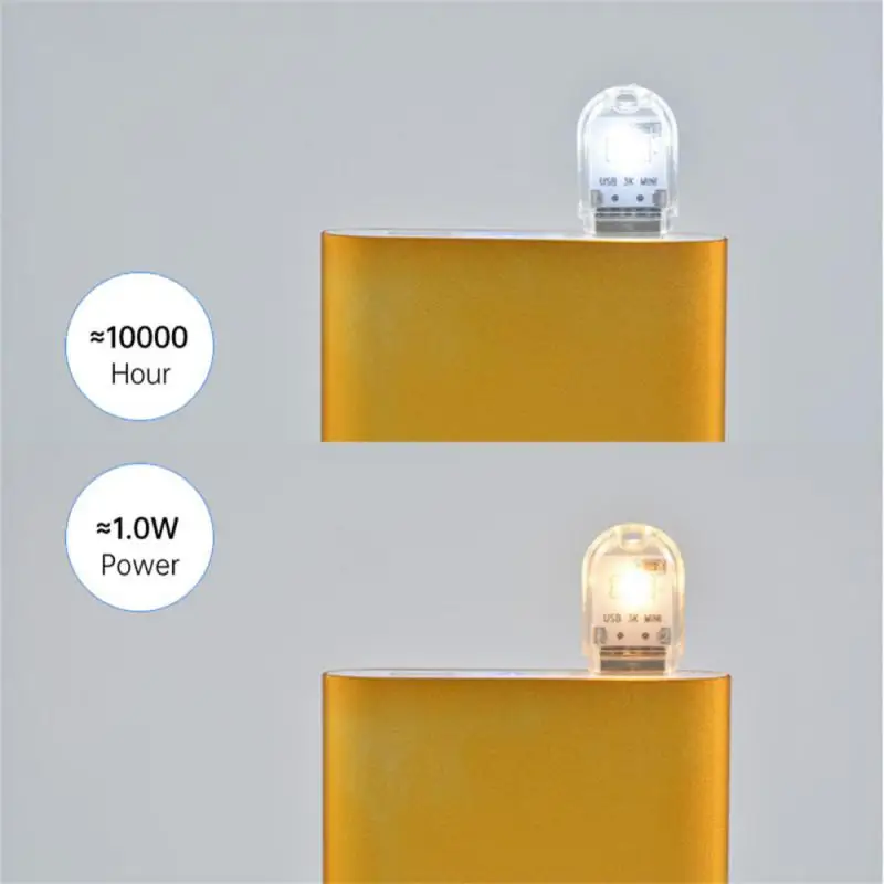 USB Plug Lamp LED Light Mini Book Light Table Reading Nightlight Eye Protection Small Light For Power Bank Laptop PC Computer