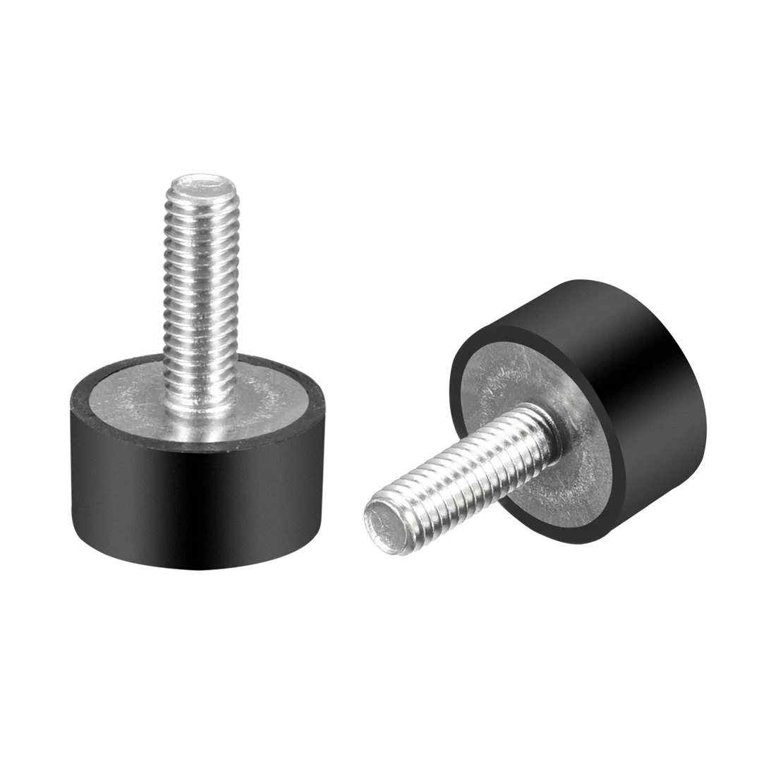 UXCEL 2 PCS M8/10 Chủ Đề Gắn Kết Cao Su Rung Cách Điện Hình Trụ Sốc Hấp Thụ với các Đinh Tán Chốt Ốc Vít Phần Cứng