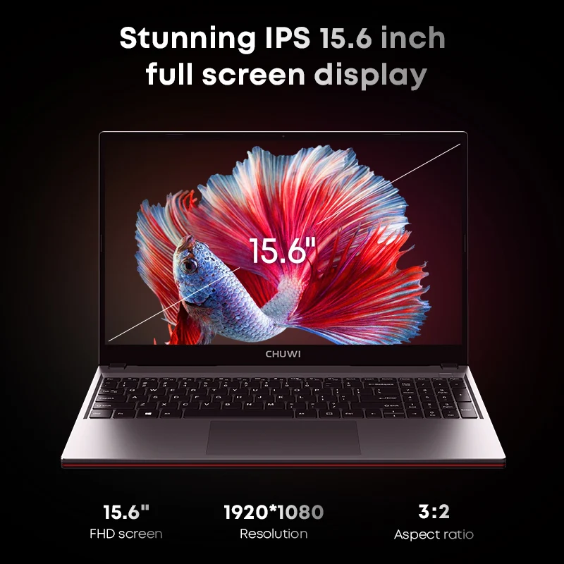 Ноутбук CHUWI CoreBook XPro Core i5-1235U/12450H, 10/8 ядер, игровой ноутбук, 15,6-дюймовый FHD-экран, 16 ГБ ОЗУ, 512 ГБ SSD, металлический корпус, ноутбук