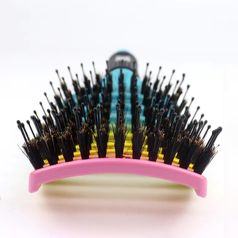 Large curved hair brush, anti-static comb, fluffy hair comb, hollow styling comb, suitable for both men and women