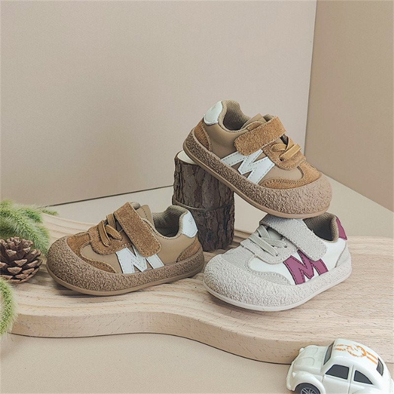 New Autumn Baby First Walkers Shoes Leather Toddler Boys Sneakers Soft Sole Infant Fashion little Kids Girls Shoes 15-25