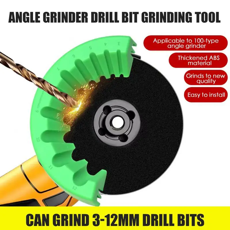10 in1 3-12mm Portable Bit Grinding Sharpener Multipurpose Drill Polishing Grinding Tool Powered Tool Parts
