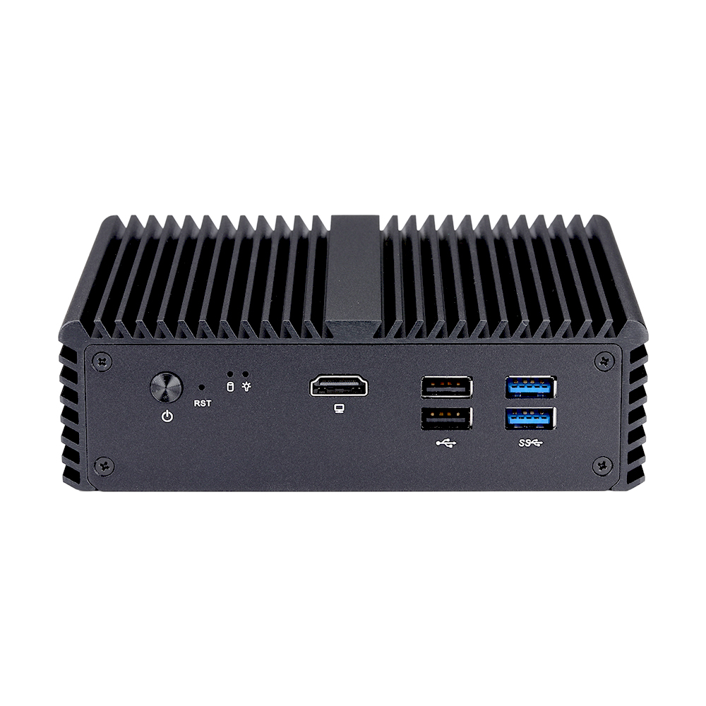 Qotom firewall micro aparelho q730g5 q750g5 celeron j4105 j4125 quad core 5 * I225-V 2.5g lan gateway roteador fanless mini pc