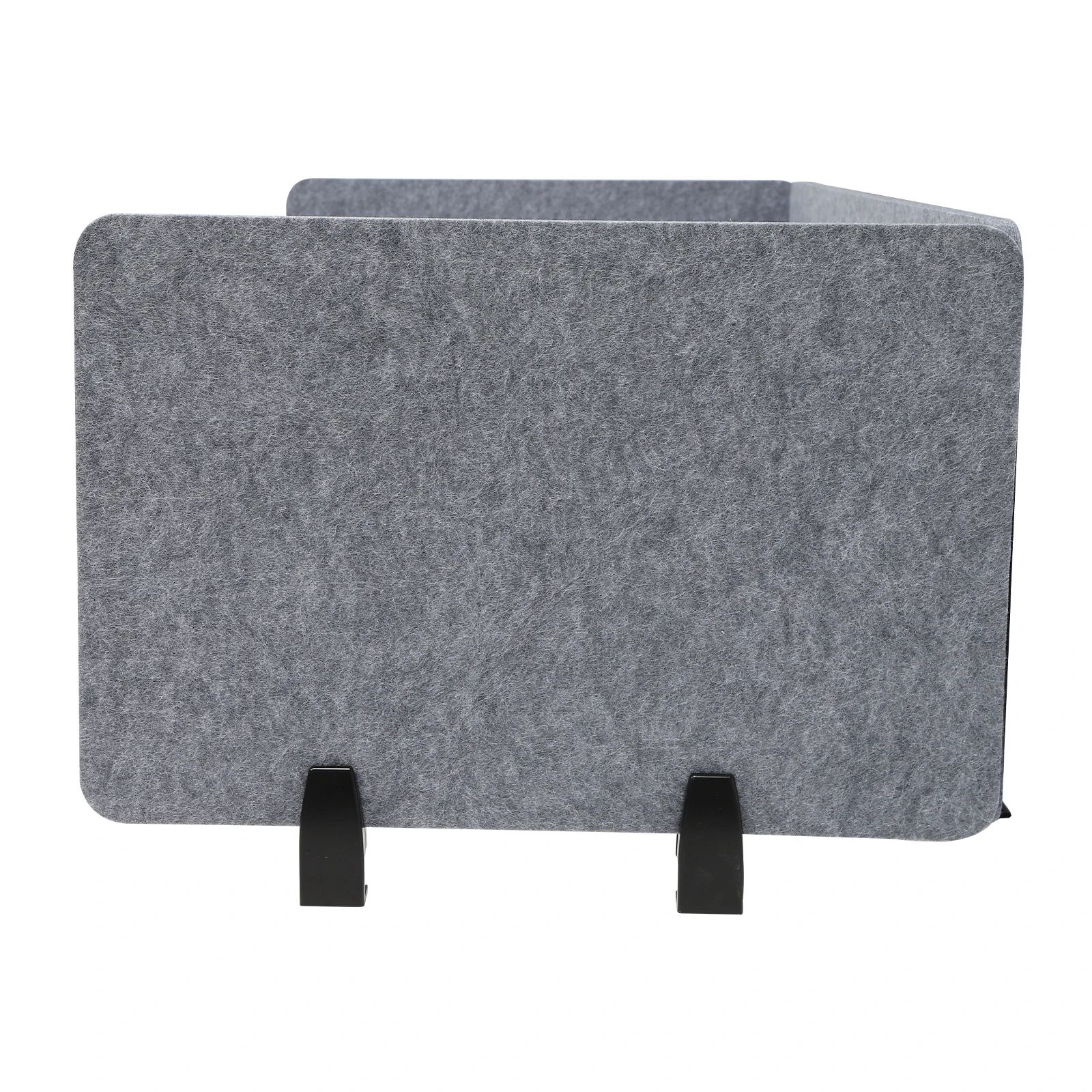 Stand Up Desk Acoustic Divider (Gray) | 47.25"x16" & 23.6"x16", Clamp-On, Polyester Fiber, Noise Reduction