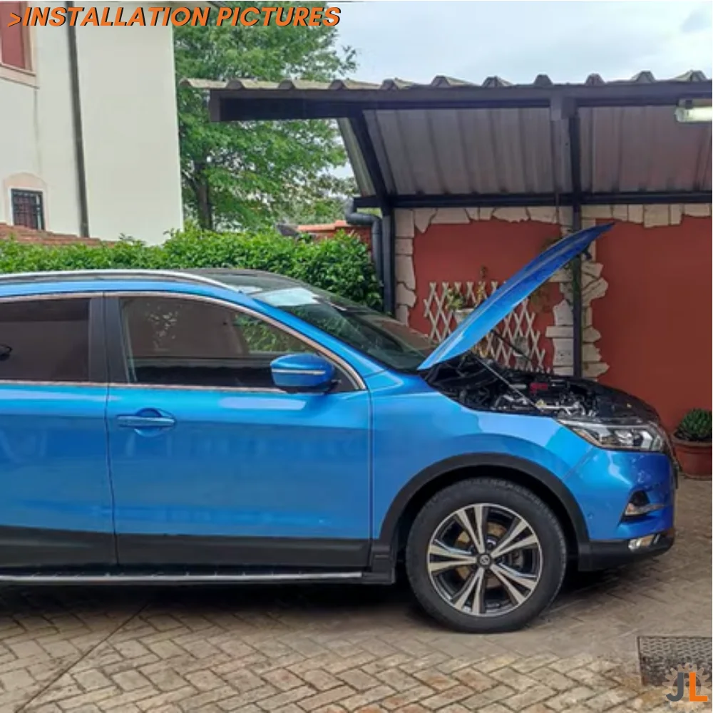 ガススプリング付きカーボンファイバーフード付きアクセサリー,Qashqai j11,nissan rogue sport 2014-2022,qty2をサポート