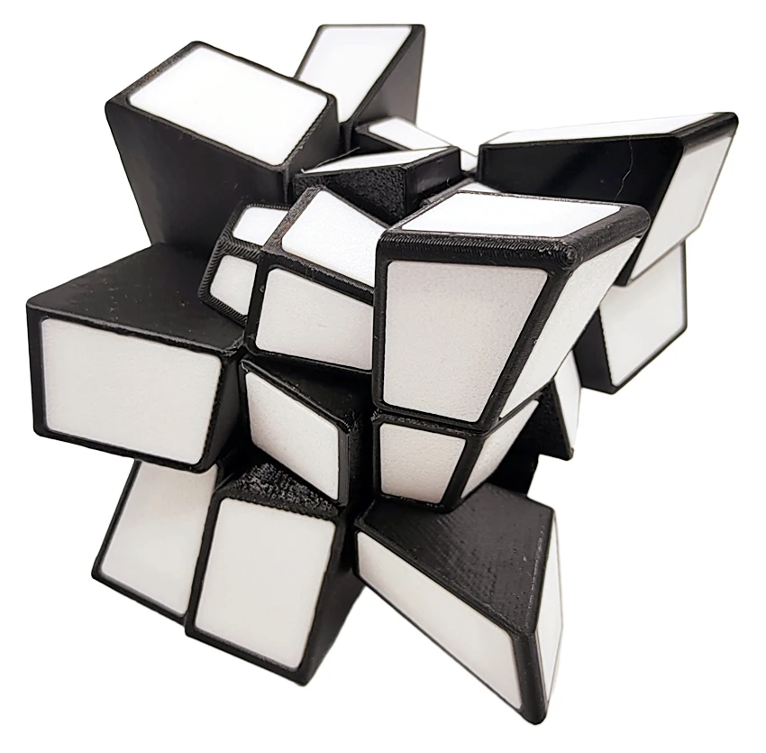 ZEPUZZLES Squished 3x3 Magic Cube Speed Cube странной формы головоломка куб без наклеек игрушки-головоломки детский подарок Cubo Magico