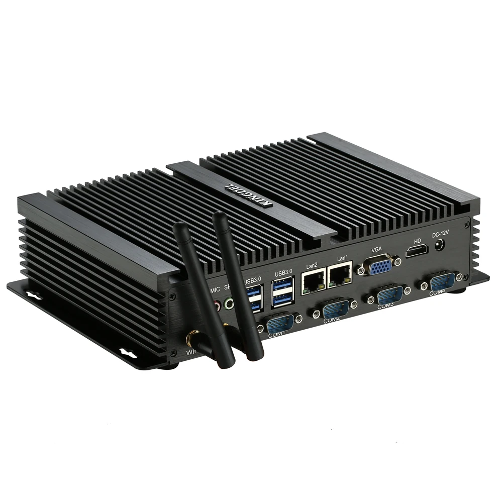 Fanless Mini PC Intel Core i5 3317U 1037U WindowsXP Celeron 1037U ITX Industrial Desktop Computer HDMI VGA Rugged PC AES Win11