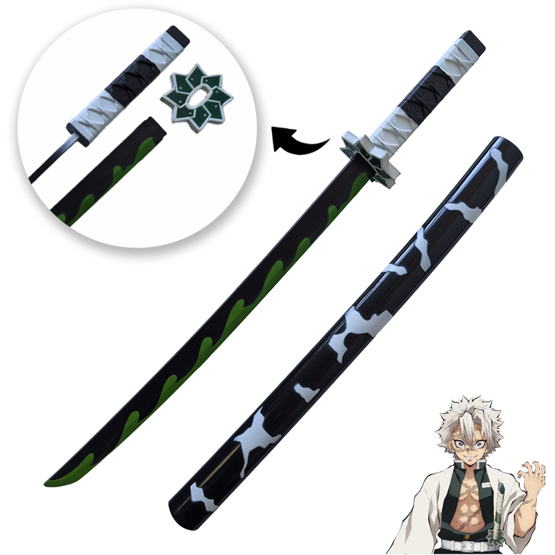 72cm Anime Katana Original Assembled Sword Cosplay Props Orange  Kyoujurou Tanjirou Tokitou Muichirou Swords