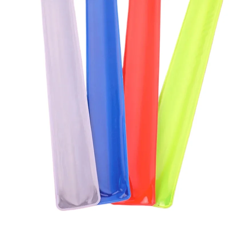 반사 손목 밴드 슬랩 밴드 팔찌 남자 여자를위한 선물 Kifds 반사판 완장 야간 러닝 사이클링 스포츠 안전