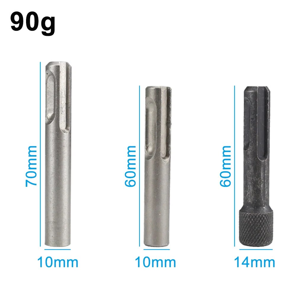 3PC Zwei Gruben Zwei Slots SDS Interne Sechseckige Verlängerung Hülse Elektrische Hammer Schlagbohrmaschine Bit Umwandlung Joint Werkzeug set