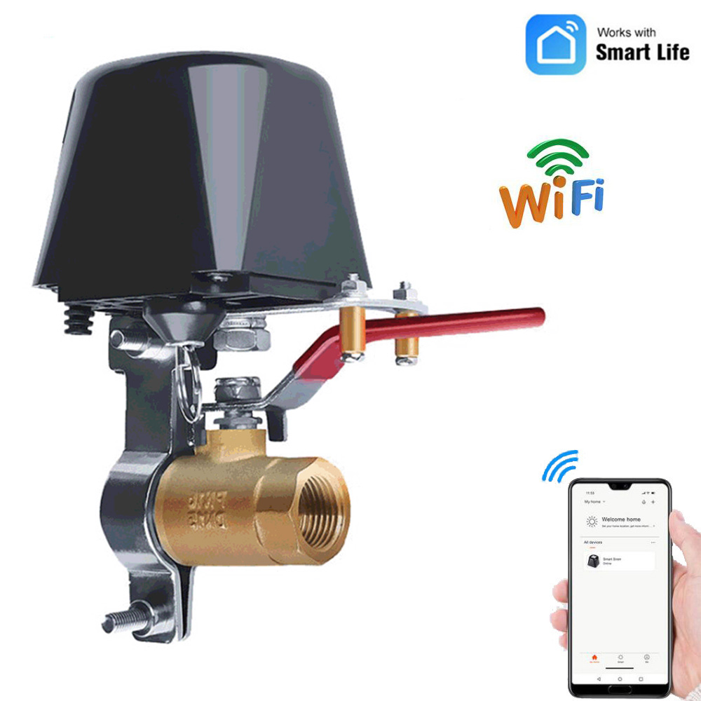 WiFi Gas Wasser Ventil Abschaltung Timer Sprinkler Controller APP Fernbedienung Gas Pipeline Sicherheit Gerät Für Küche Dropshipping