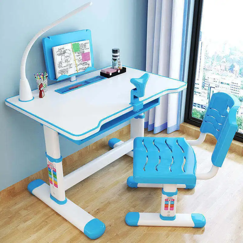 Conjunto de combinação de mesa de estudo e cadeira para crianças, mesa de escrita para meninos e meninas, mesa de mesa para estudantes da escola primária