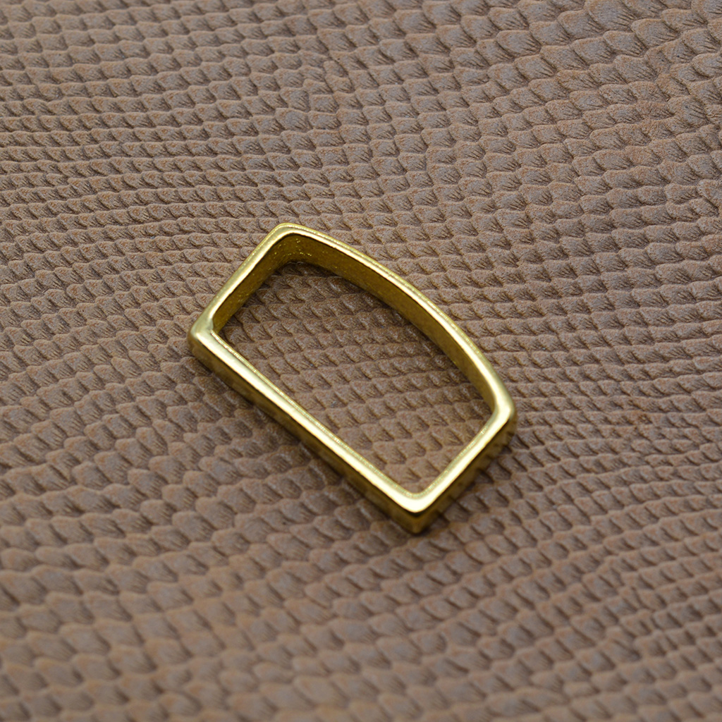 Anillo de hebilla de cinturón rectangular simple de latón macizo súper fino para 40mm 1,5 reemplazo de cinturón DIY EDC Active Restock solicitenciones