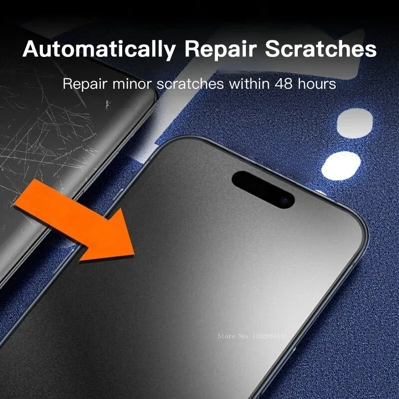 4Pcs  Matte Hydrogel Film For iPhone 16 14 15 Pro MAX Clear TPU Screen Protectors For iPhone 11 12 13 Pro Max Not Glass