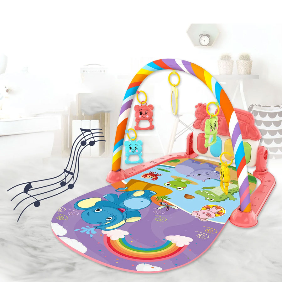 Estante de música para bebé, alfombra de juego para niños, teclado de Piano, gimnasio, actividad para gatear, juguete educativo temprano, regalo infantil