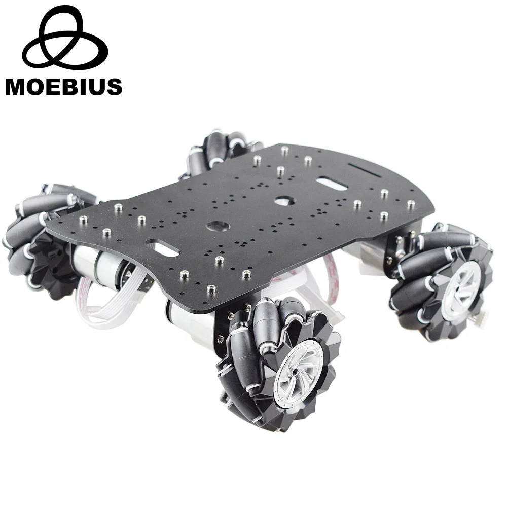 15kg Nutzlast 4WD 80mm Mecanum Rad Roboter Auto Chassis Kit mit DC 12V Hall Motor für Arduino Himbeer Pi DIY Projekt Stiel Spielzeug