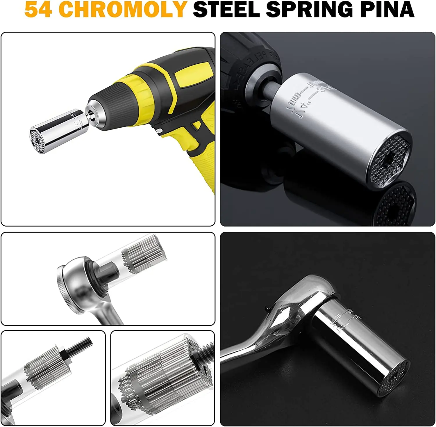 7-19mm Universal Torque Wrench Socket Head Multifunctional Socket Sleeve Portable Hand Tools Set Bushing Spanner Repair Kit