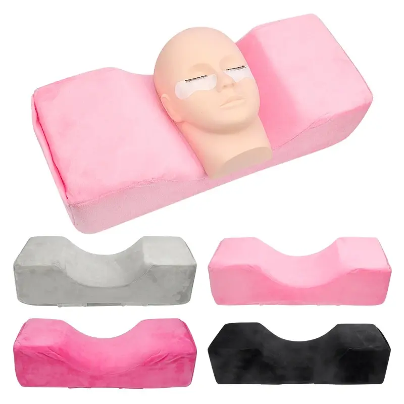 U forma cílios postiços enxertia cílios travesseiro profissional pescoço apoio ferramentas de maquiagem facial beleza encosto de cabeça travesseiro macio