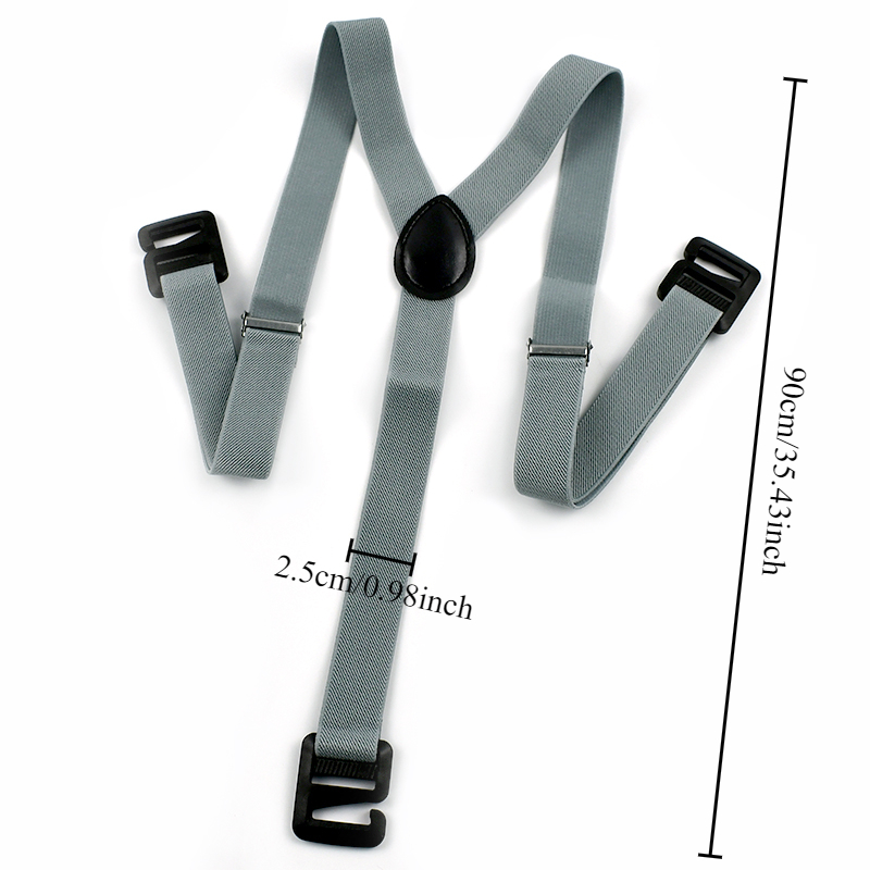 1Pc Deepeel 2.5cm Adult Men's Suspenders Harness Man Invisible 3 Clip Braces Elastic Adjust Strap Suspender Men for Shirts Pants