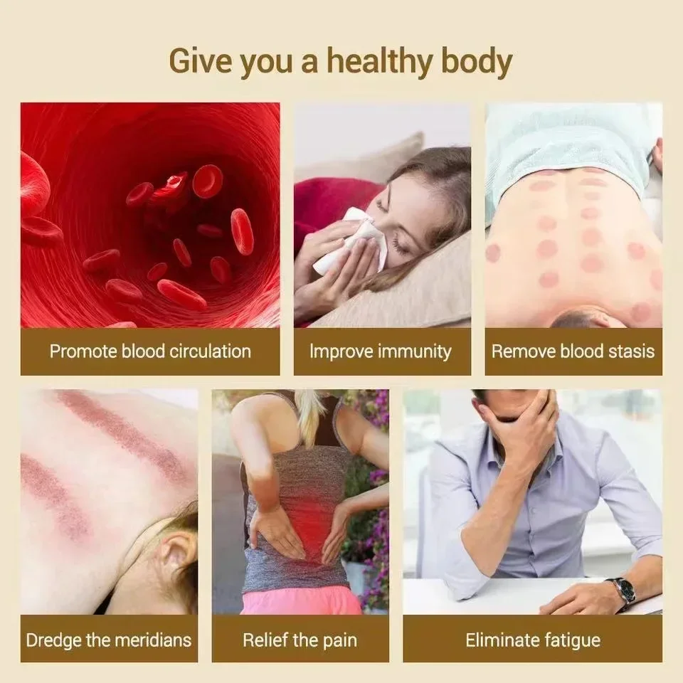 Ventosa a vácuo de pressão negativa, 6/9 engrenagens, queimador de gordura corporal, massagem guasha, aquecimento elétrico recarregável, massageador de ventosas