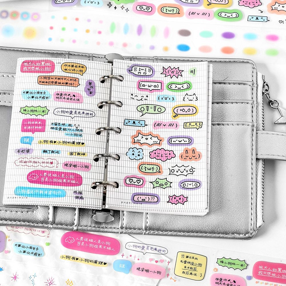 Mr.ペーパー、6スタイル、200cm/ロール、かわいい漫画PETステッカーDIYコラージュスクラップブック、ウォーターカップ、Bluetoothイヤホン装飾テープ