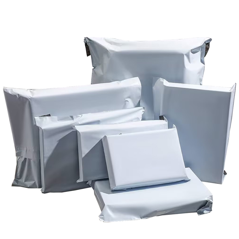 50 unids/lote bolsas de sobres de envío bolsas de almacenamiento de sobres exprés de plástico bolsas de correo de Color blanco bolsa de almacenamiento con sello autoadhesivo