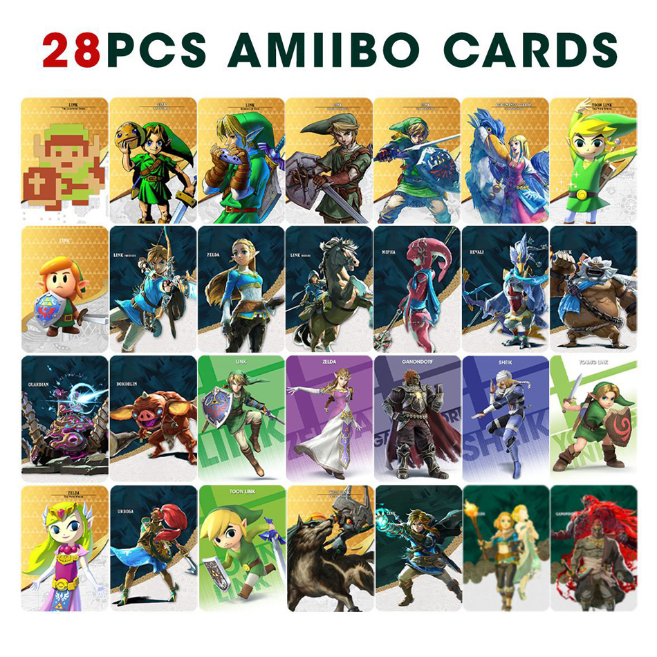 การ์ด Zelda amiibos 28ใบใหม่นำไปใช้กับตำนานของ Zelda: น้ำตาแห่งคิงโดและตำนานของ Zelda ร่มล่าสุด