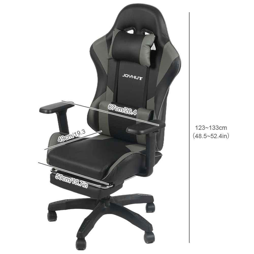 Gaming Chair Gamer Chair Ergonomic Computer Chair Lift Swivael Chair with Adjustable Armrests Backrest Lumbar Support