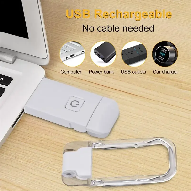 Led usb recarregável livro luz de leitura proteção para os olhos luz noturna clipe portátil luz de mesa marcador leitura luz noite lâmpada